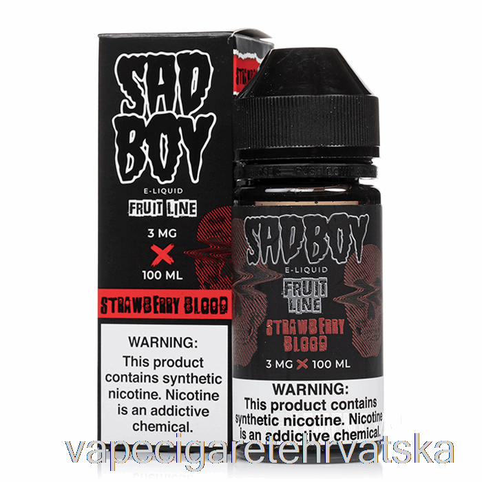 Vape Hrvatska Strawberry Blood - Sadboy - 100ml 6mg